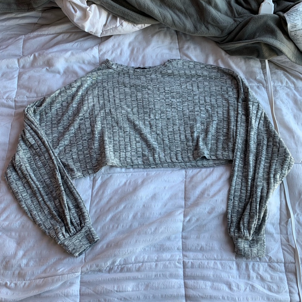 Boho cropped long sleeve